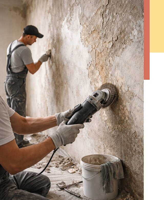 Снятие и удаление краски со стен в Волхове от 2198 руб. — ОТДЕЛОЧНИК-Влх