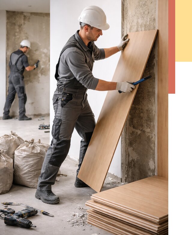 Демонтаж стеновых панелей в Волхове от 3664 руб. за м² быстро и недорого | ОТДЕЛОЧНИК-Влх