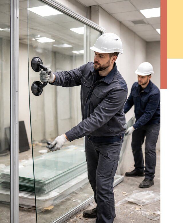 Демонтаж стеклянных перегородок в Волхове от 3350 руб. — быстро и недорого | ОТДЕЛОЧНИК-Влх