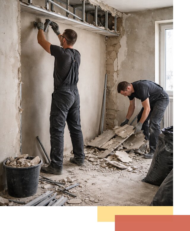 Демонтаж короба из гипсокартона в Волхове быстро и аккуратно