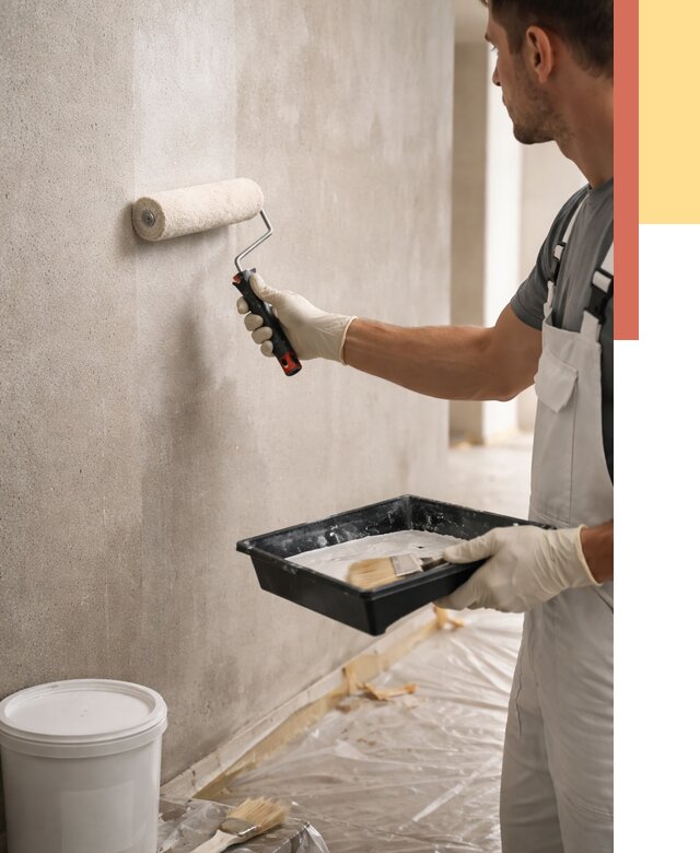 Грунтовка стен в Волхове от 2303 руб. м2 — быстро, недорого, с материалом | ОТДЕЛОЧНИК-Влх