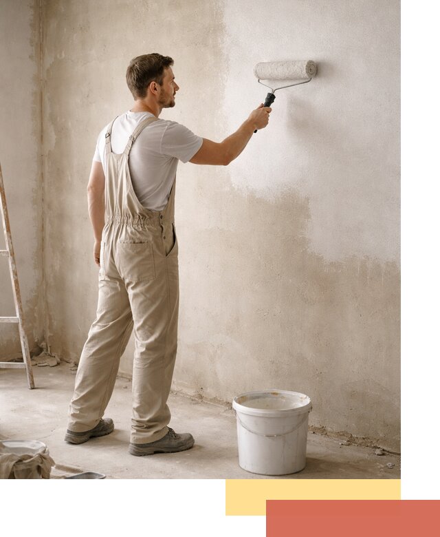 Грунтовка стен под отделку в Волхове профессиональным раствором