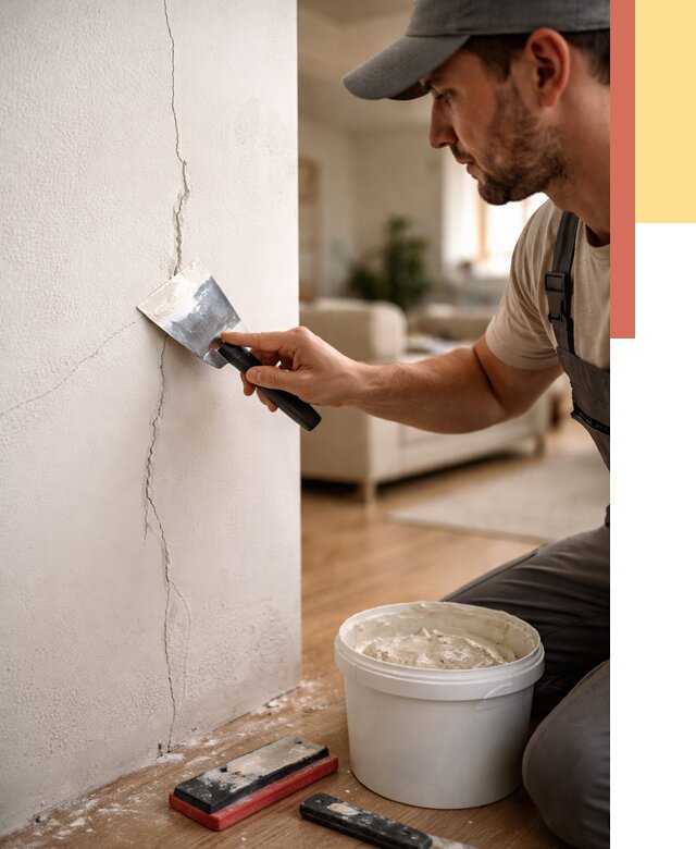 Заделка трещин и сколов в Волхове от 2565 руб. — быстро и недорого | ОТДЕЛОЧНИК-Влх