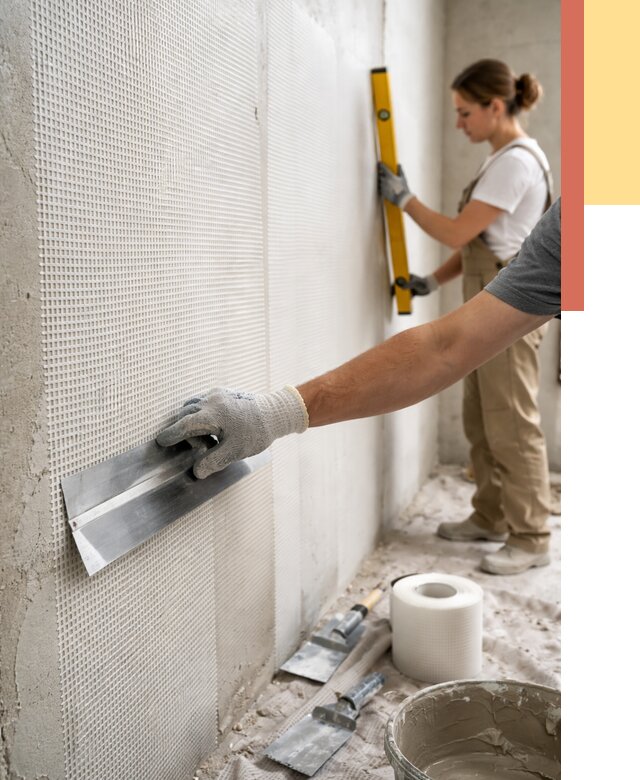 Армирование стен стеклосеткой в Волхове от 3350 руб. под ключ | ОТДЕЛОЧНИК-Влх