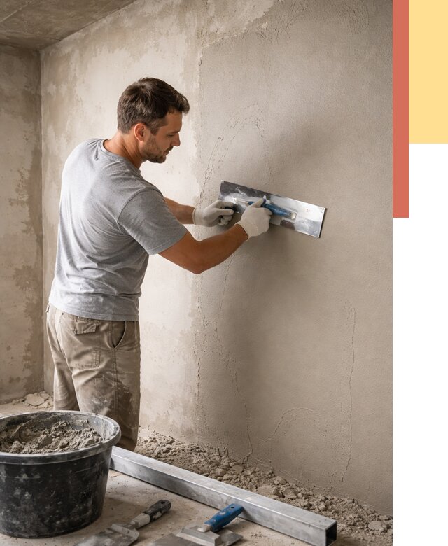 Штукатурка стен без маяков в Волхове от 7537 руб/м2 — услуги и цена | ОТДЕЛОЧНИК-Влх