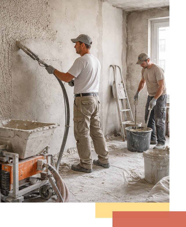 Машинная штукатурка стен в Волхове — быстро и качественно