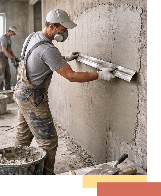 Штукатурка бетонных стен в Волхове качественно и долговечно