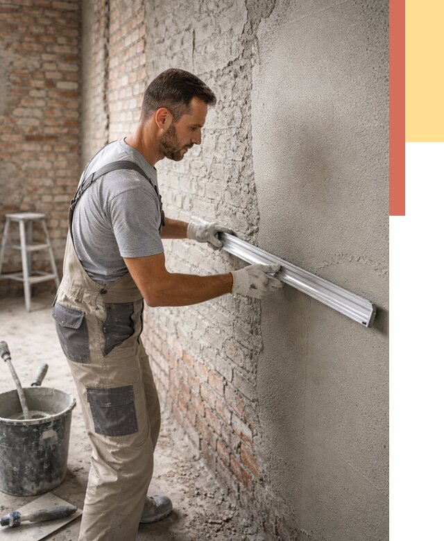 Штукатурка кирпичных стен в Волхове от 4711 руб/м2 — быстро и недорого | ОТДЕЛОЧНИК-Влх