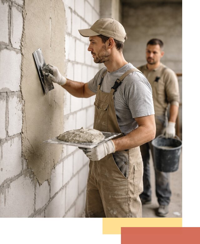 Штукатурка стен из газобетона в Волхове под ключ