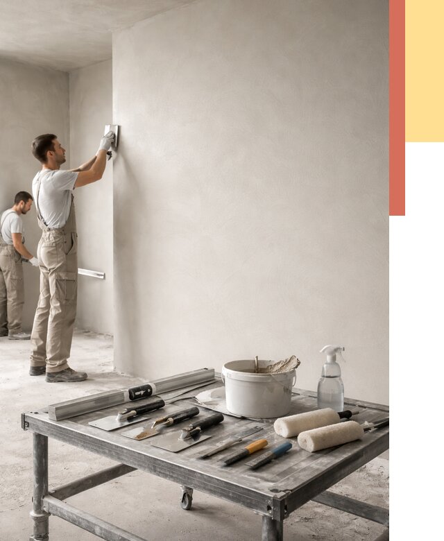 Штукатурка стен под покраску в Волхове от 4711 руб./м² — качественно и недорого | ОТДЕЛОЧНИК-Влх