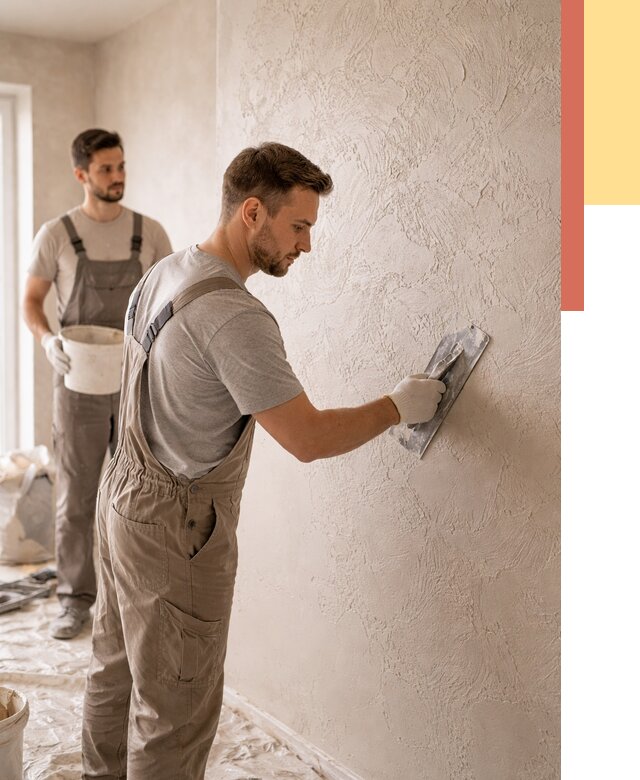 Фактурная штукатурка стен в Волхове от 4397 руб./м² — заказать под ключ | ОТДЕЛОЧНИК-Влх