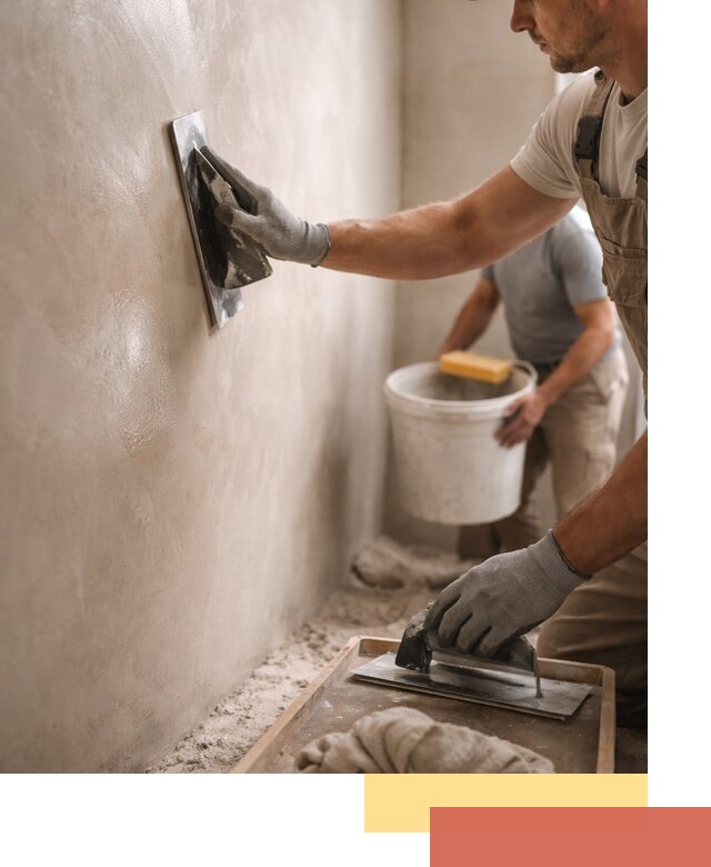 Нанесение марокканской штукатурки таделакт в Волхове