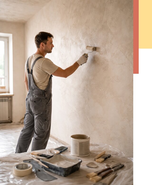 Нанесение лессирующей краски по декоративке в Волхове от 1832 руб. | ОТДЕЛОЧНИК-Влх