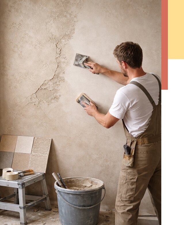 Ремонт декоративной штукатурки в Волхове от 4711 руб. под ключ | ОТДЕЛОЧНИК-Влх