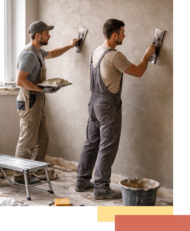 Ремонт декоративной штукатурки и восстановление фактуры в Волхове