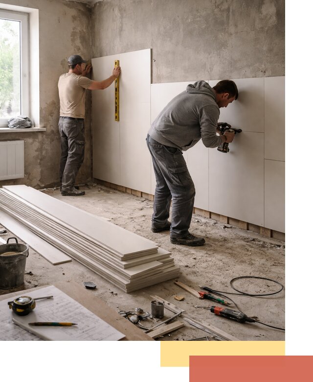 Монтаж ПВХ панелей на стены в Волхове качественно и быстро