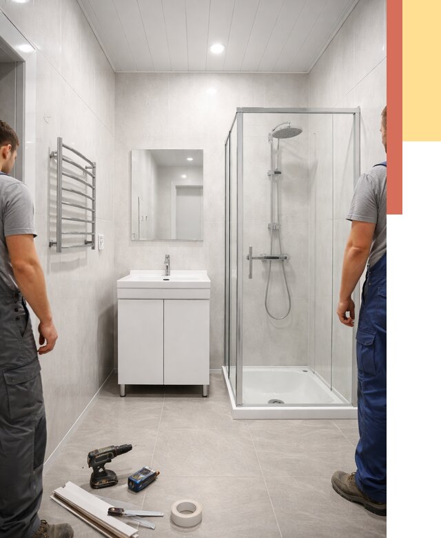 Отделка ванной комнаты панелями ПВХ в Волхове от 4711 руб. за м2 | ОТДЕЛОЧНИК-Влх