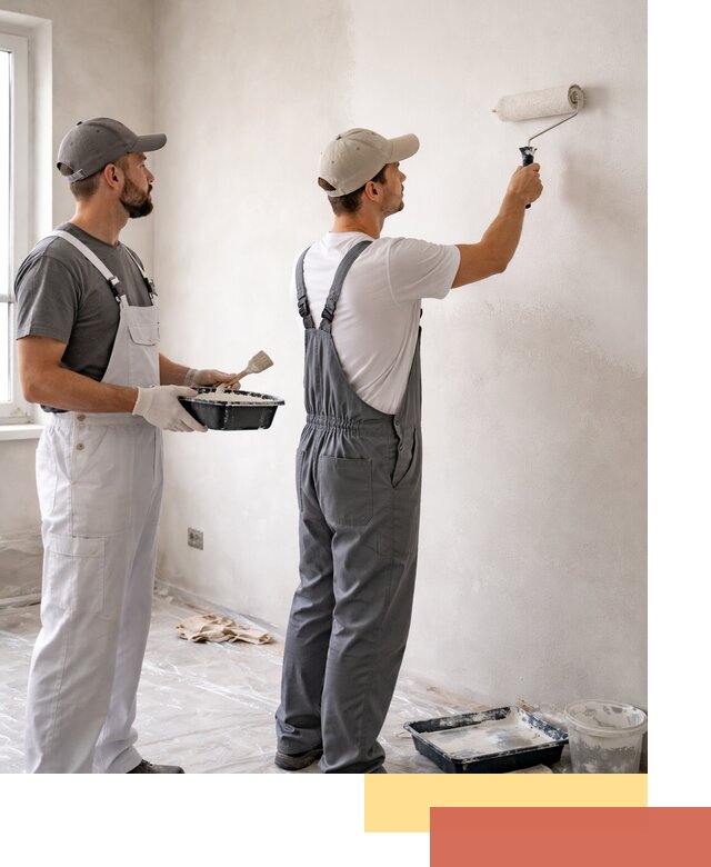 Покраска стен водоэмульсионной краской в Волхове