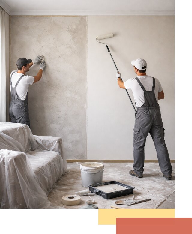 Покраска стен антивандальной краской в Волхове