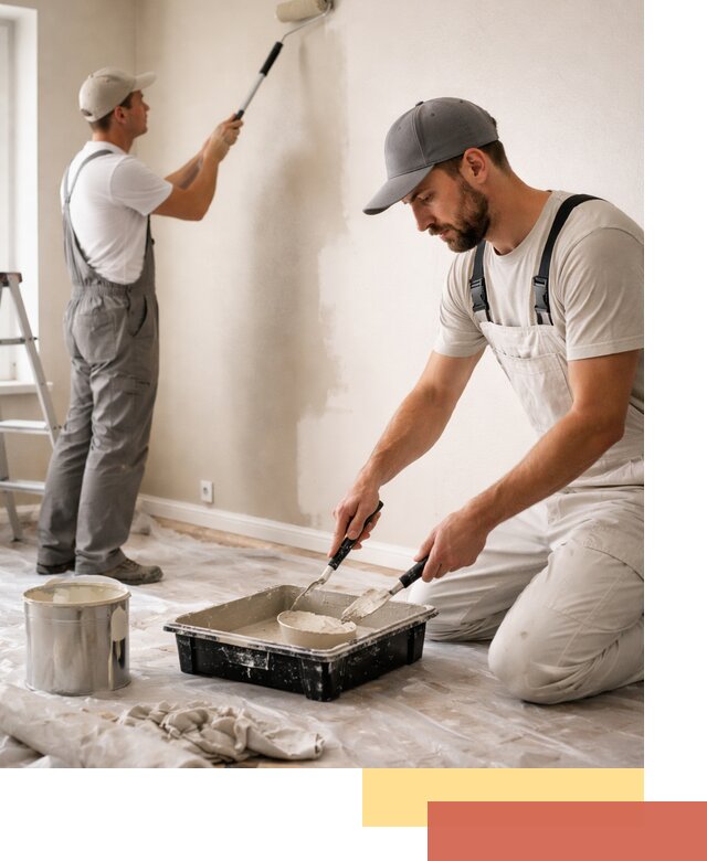 Покраска стен в квартире в Волхове — профессионально и аккуратно