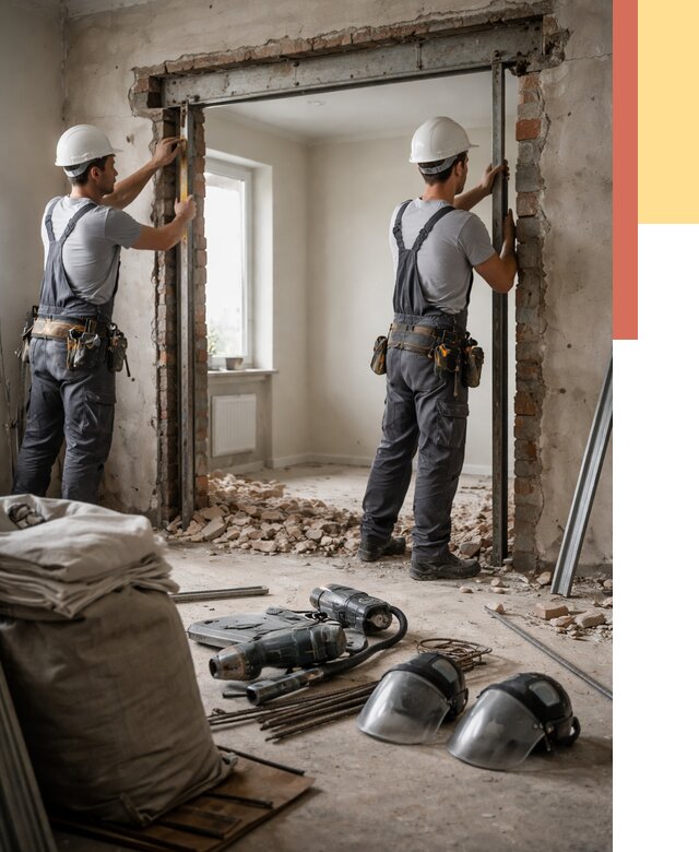 Расширение дверного проема в Волхове от 13085 руб. под ключ | ОТДЕЛОЧНИК-Влх