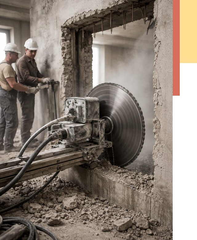 Алмазная резка проемов в Волхове от 4711 руб. быстро и недорого | ОТДЕЛОЧНИК-Влх