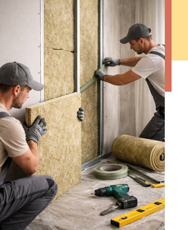 Шумоизоляция стен в Волхове под ключ от 1937 руб. | ОТДЕЛОЧНИК-Влх