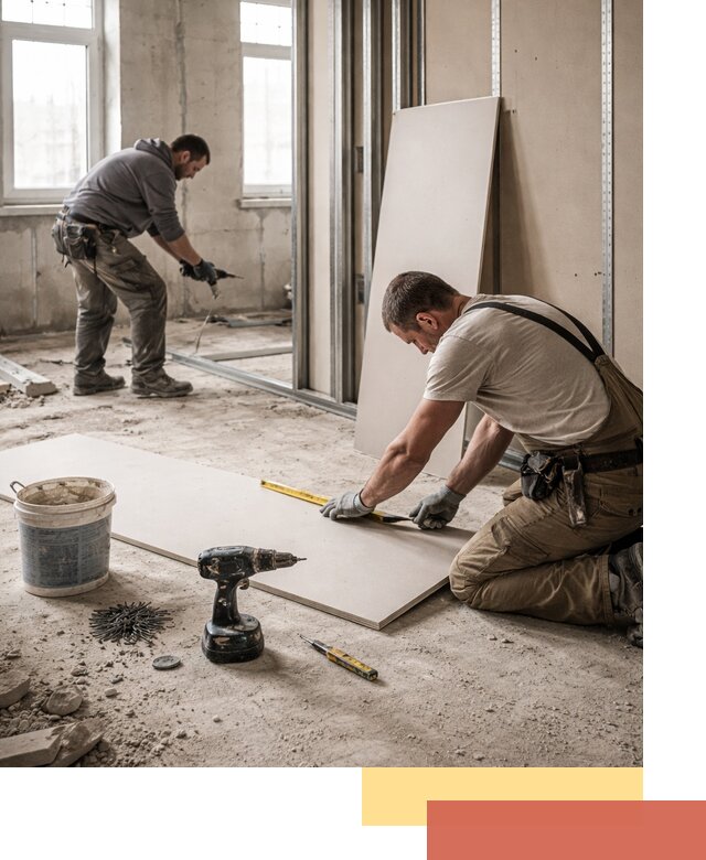 Кладка перегородок из ПГП под ключ в Волхове