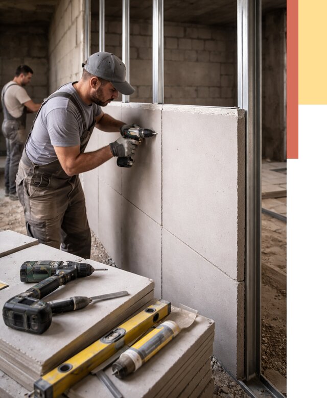 Кладка влагостойких перегородок ПГП в Волхове от 1256 руб. под ключ | ОТДЕЛОЧНИК-Влх