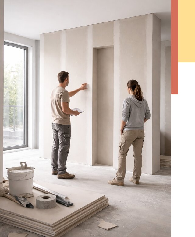 Зонирующая перегородка из гипсокартона в Волхове от 2931 руб. под ключ | ОТДЕЛОЧНИК-Влх