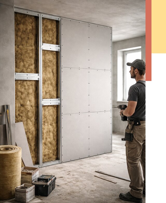 Усиленная перегородка под навеску в Волхове от 13399 руб. — монтаж под ключ | ОТДЕЛОЧНИК-Влх