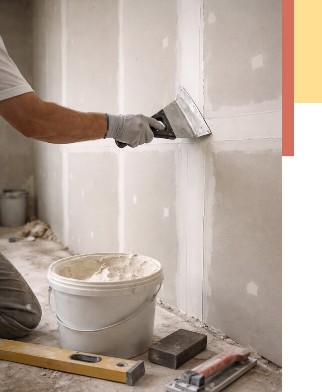 Шпаклевка перегородок из гипсокартона в Волхове от 2617 руб. — услуги ОТДЕЛОЧНИК-Влх