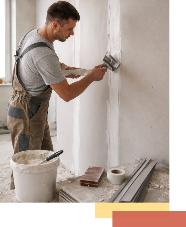 Шпаклевка перегородок из гипсокартона в Волхове качественно и быстро