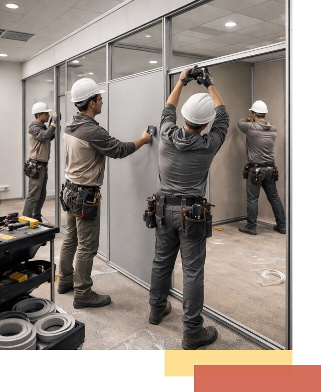 Мобильные офисные перегородки под ключ в Волхове