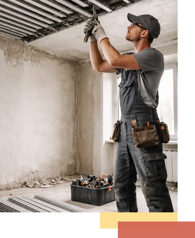 Демонтаж реечного потолка в Волхове быстро и аккуратно