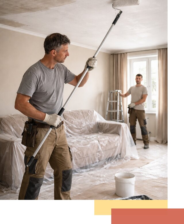 Грунтовка потолка в Волхове — подготовка под покраску и отделку