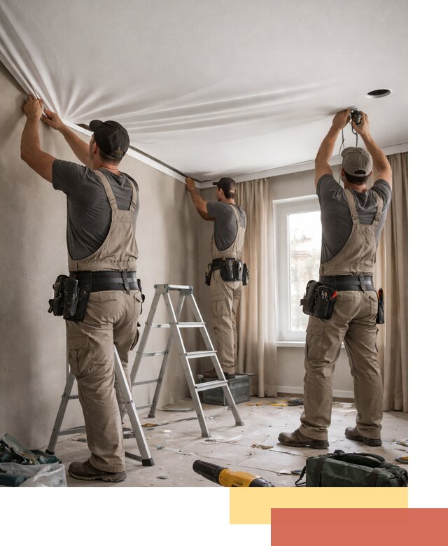 Монтаж матового натяжного потолка в Волхове качественно и быстро