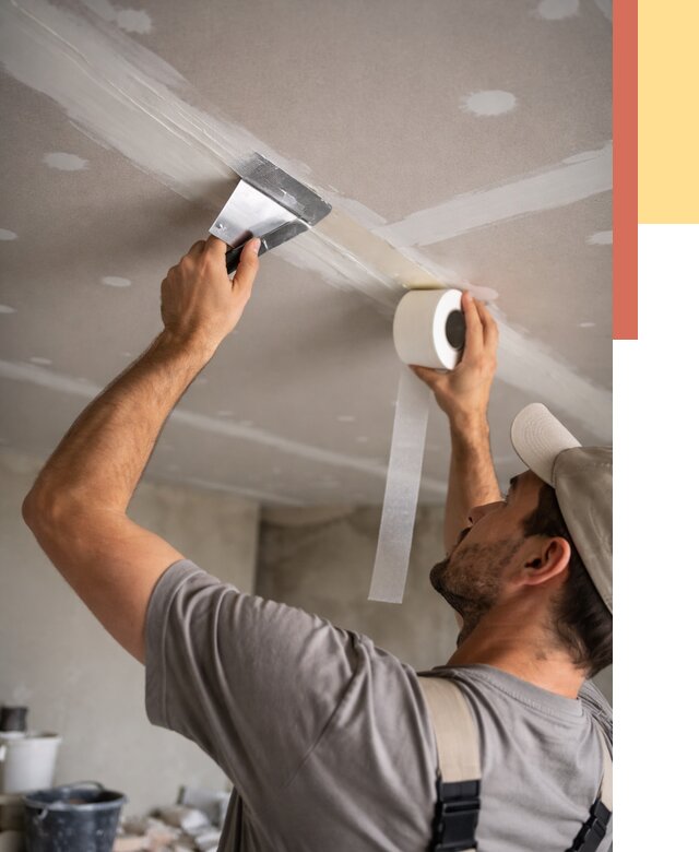 Обработка швов потолка ГКЛ в Волхове от 7851 руб. под ключ | ОТДЕЛОЧНИК-Влх