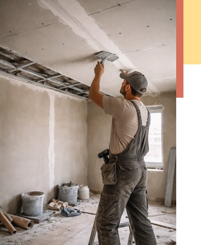 Ремонт потолка из гипсокартона в Волхове от 680 руб./м² — быстро и недорого | ОТДЕЛОЧНИК-Влх