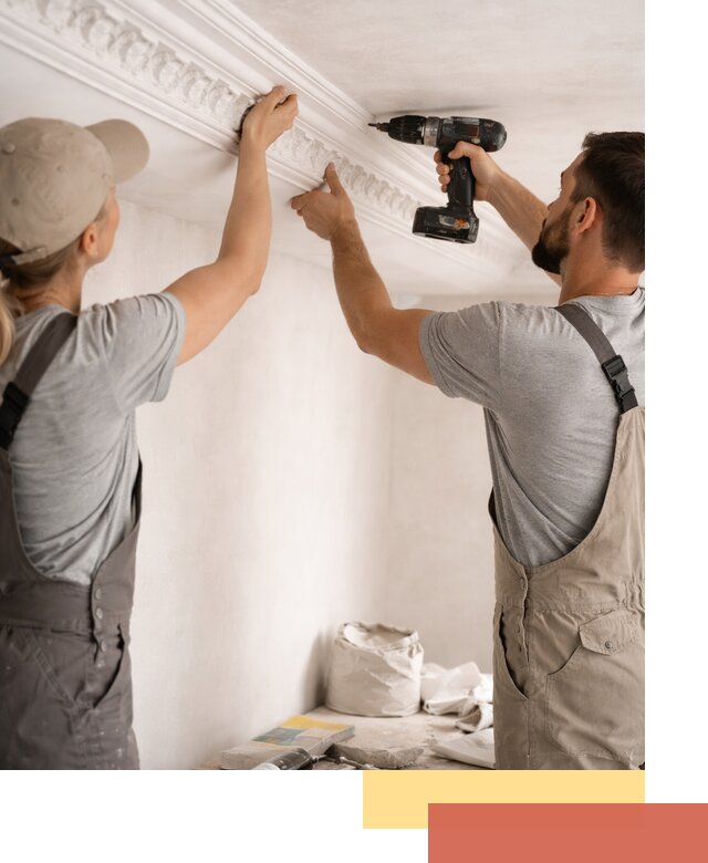 Профессиональный монтаж лепнины на потолок в Волхове