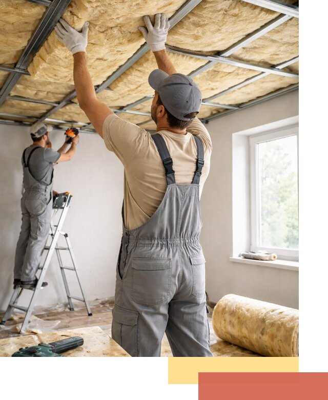 Утепление потолка под ключ в Волхове качественно и быстро