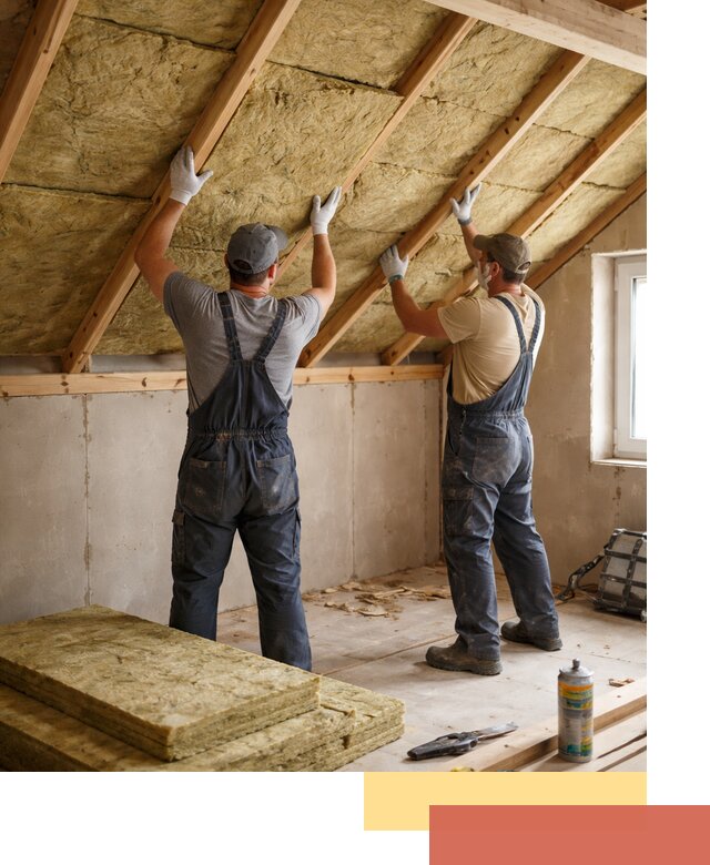 Утепление потолка минеральной ватой в Волхове