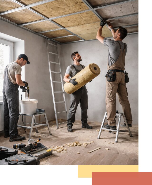 Шумоизоляция потолка в Волхове: профессиональный монтаж и отделка